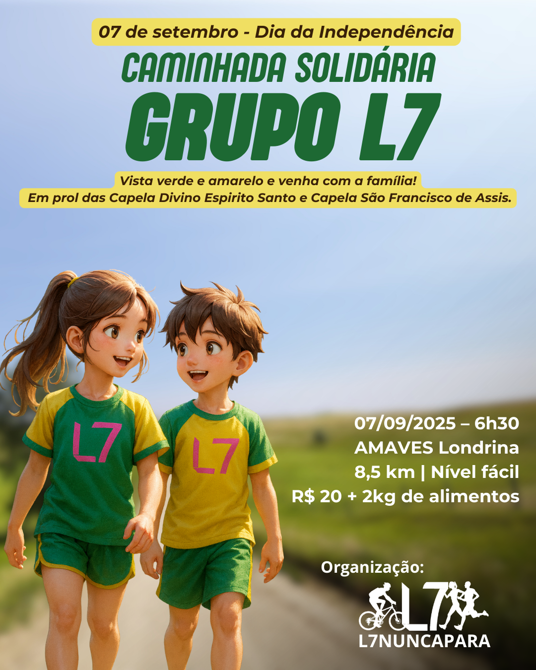  Caminhada Solidária Grupo L7 – Dia da Independência 